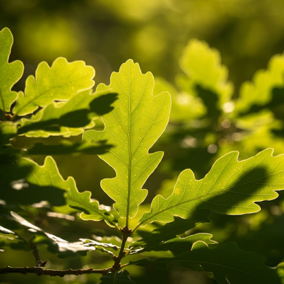 Growingthings oak tree leaves